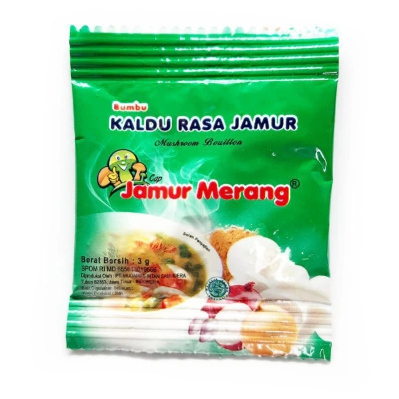 

[KIRIM INSTAN] KALDU JAMUR CAP JAMUR MERANG NON MSG 1 PACK ISI 30 PCS @3gr BAM Olshop Padang