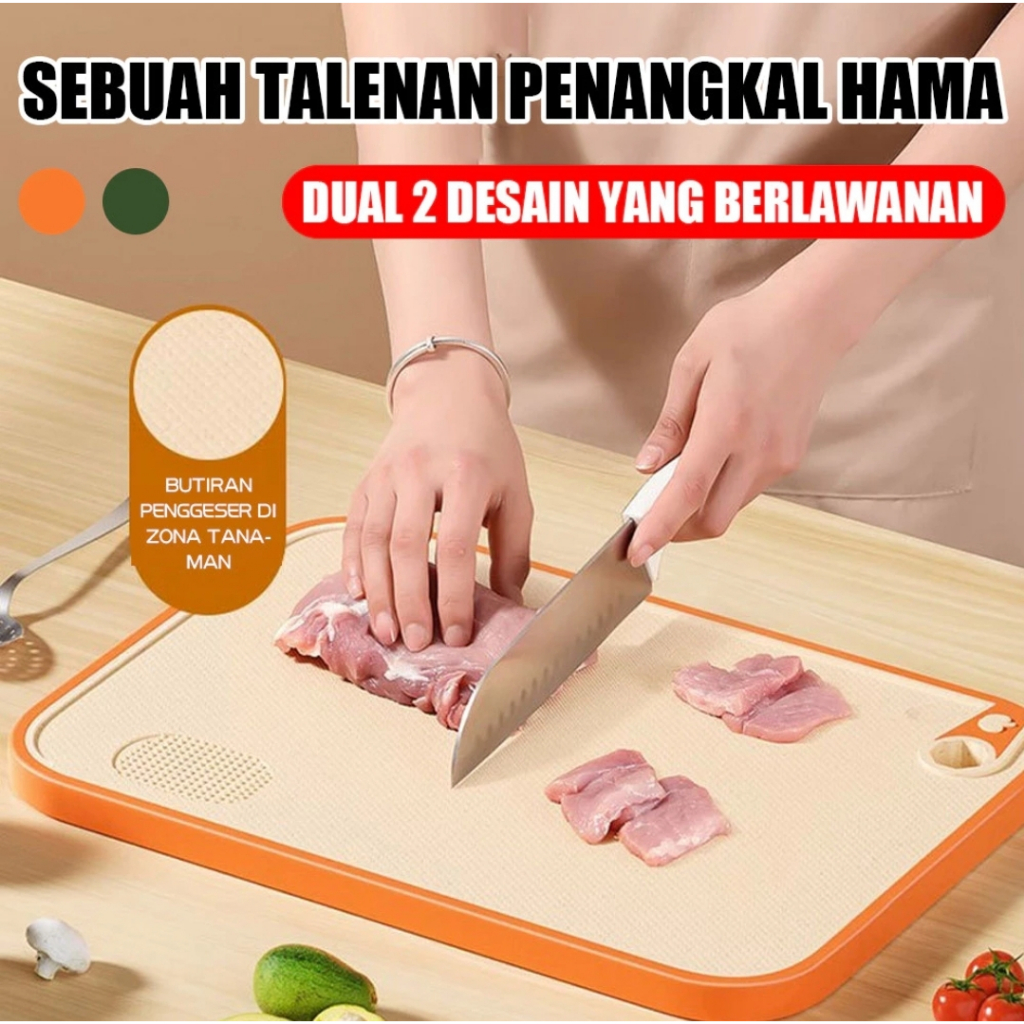 Talenan 2 sisi / Talenan anti bakteri / talenan anti jamur / talenan daging Talenan 2 sisi Talenan A