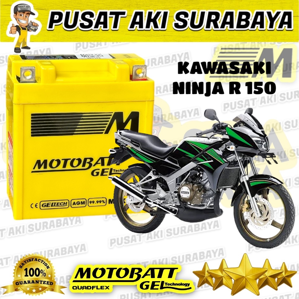 TERBAIK AKI MOTOR NINJA R 150 MOTOBATT MTX3L AKI GEL RX-Z NSR 150 RX KING RX SPESIAL SATRIA HIU NINJ