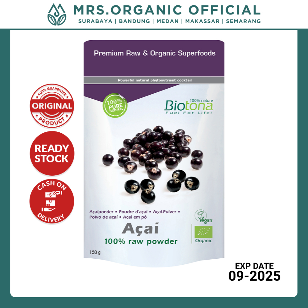 

Biotona Acai Raw Powder Bubuk Minuman Acai 200 gr Superfood
