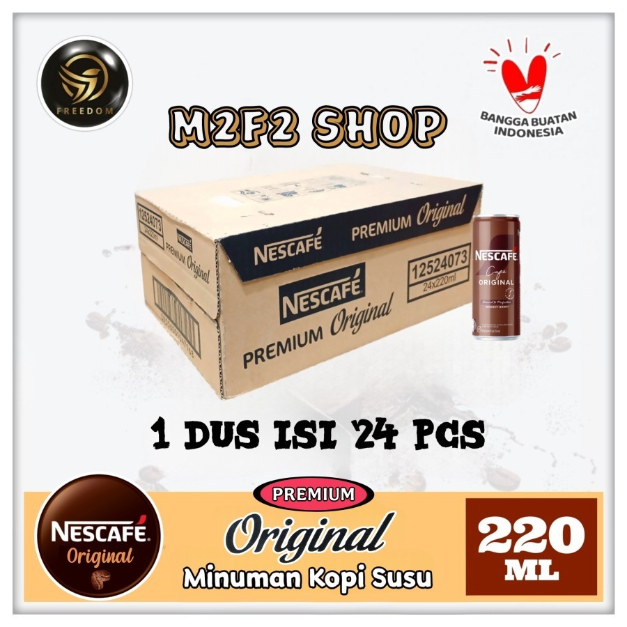 

Nescafe Coffee Premium Original Can | Kopi Kaleng - 220 ml (Kemasan Karton)