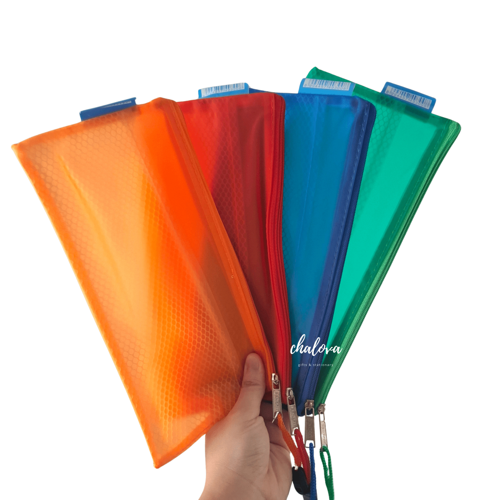 

[PCS] POCKET FILE A6 WARNA BENEFIT / POUCH RESELETING JARING / MAP ZIPPER / TEMPAT ALAT TULIS