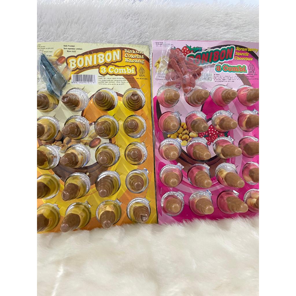 

BONIBON 3 COMBI BISKUIT COKELAT KACANG 20 PCS 1 PACK