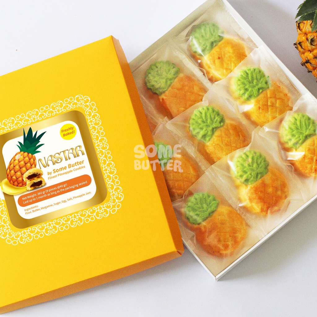 

NASTAR WISMAN PREMIUM TAIWAN JUMBO (9pcs) by SOME BUTTER | KUE LEBARAN IMLEK