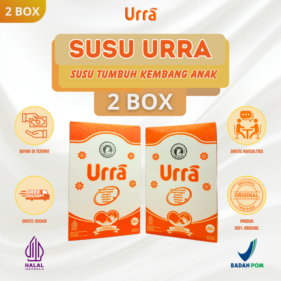 

PAKET 2 BOX Urra Susu Kambing Saneen Untuk Menambah Berat Badan Dan Tinggi Badan Anak