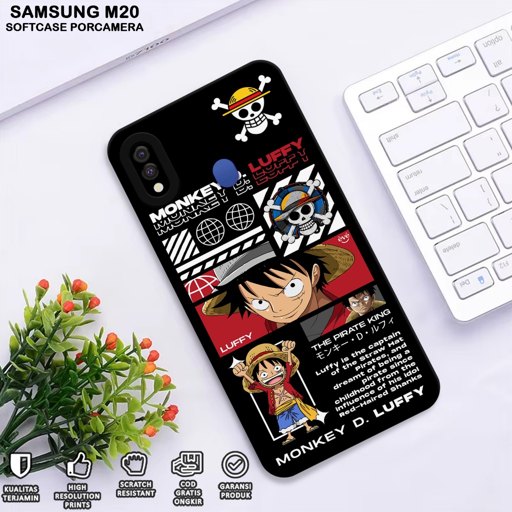 Case Hp Samsung M20 - Casing Hp Samsung M20 - Softcase Samsung M20 MOTIF ONE PIECE - Case Samsung M2