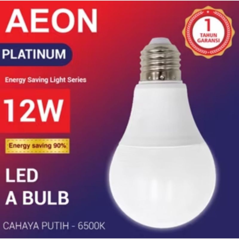 Lampu Led PRemium AEON - Bulb | 12 Watt Cahaya Putih CDL E27 ( Hemat ENergi )