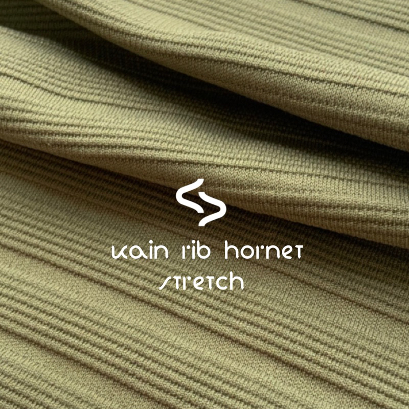 Bahan Kain Rib Hornet Stetch / Automan 2.0 - Bahan Fashion / Celana / Legging - Bahan Knitting Premi