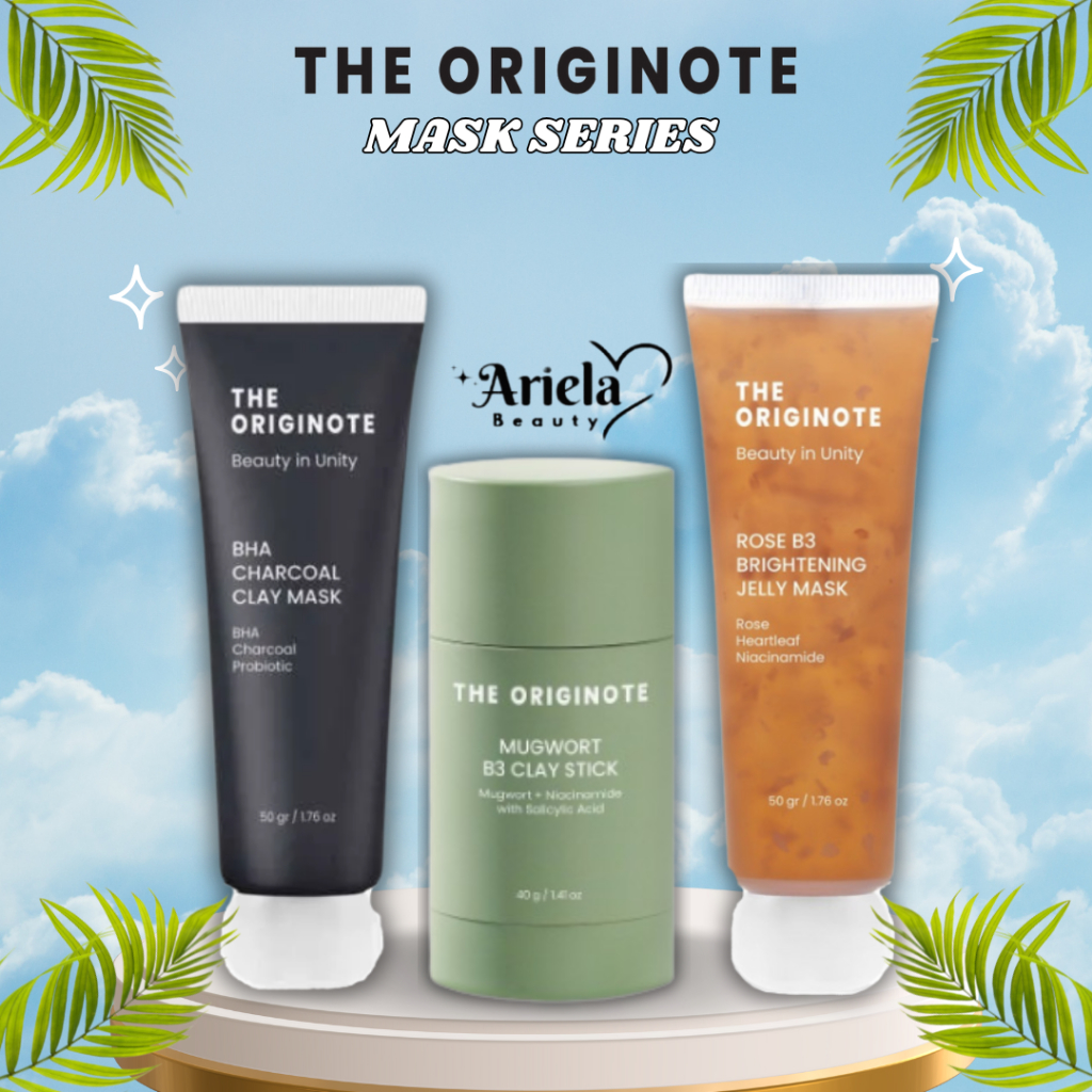 THE ORIGINOTE Masker | Charcoal Mask / Mugwort Clay Stick / B3 Rose Jelly Mask