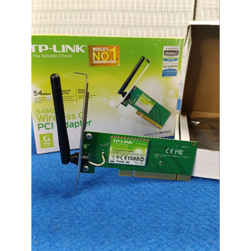 WIFI LAN CARD || LAN Neteork CARD || TP-LINK || 54Mbps Wireless G PCI Adapter || TL-WN350G