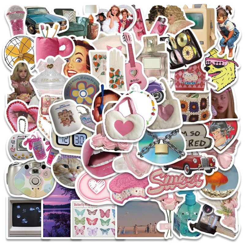 

COD Stiker Pack Y2k Vintage Stiker Aesthetic Stiker Tumbler Stiker Helm Stiker Laptop Aesthetic Sticker Terbaru Stiker Hp Stiker Murah Stiker Aesthetic