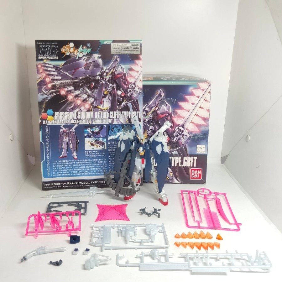 HGBF X1 Crossbone Full Cloth / Gundam Bandai HG 1/144 2nd Sudah Rakit H371