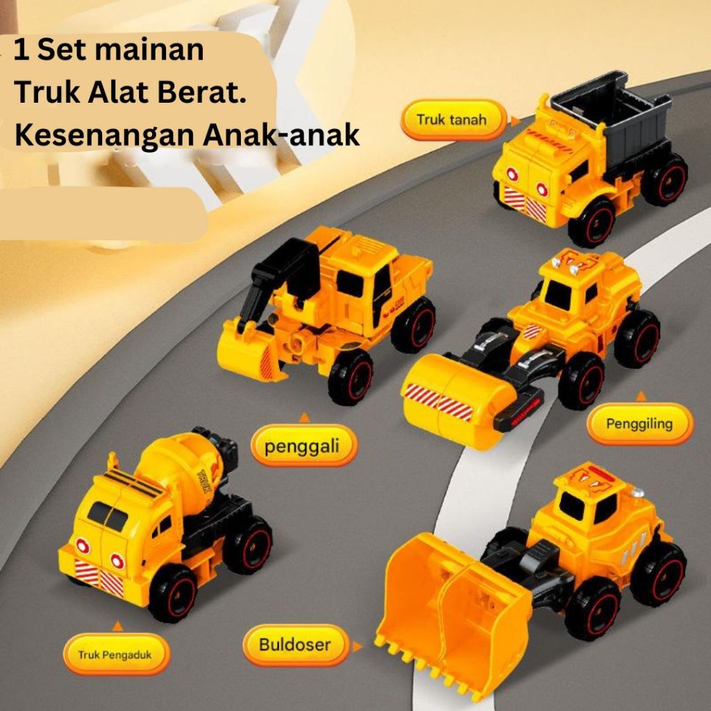 Blindbox Transformer Truk Robot Mainan Anak-Anak Mobil Mobilan Truk Transformer Kendaraan Robot