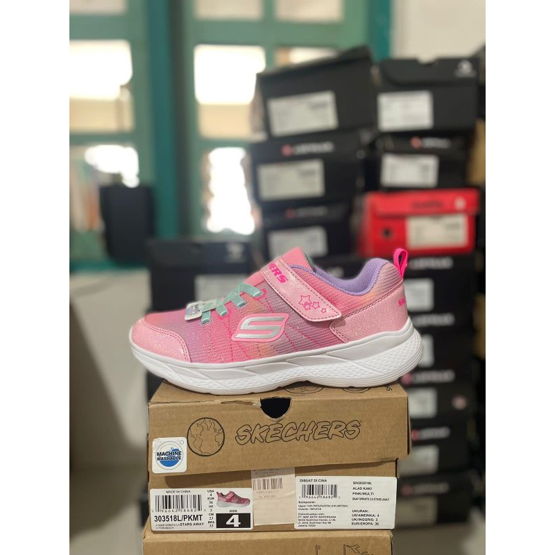 SKECHERS SNAP SPRINTS 2.0 STARS AWAY 303518L/PKMT ORIGINAL SALE
