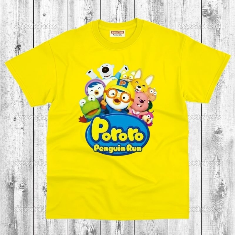 Kaos Pororo Anak anak Baju kaos pororo