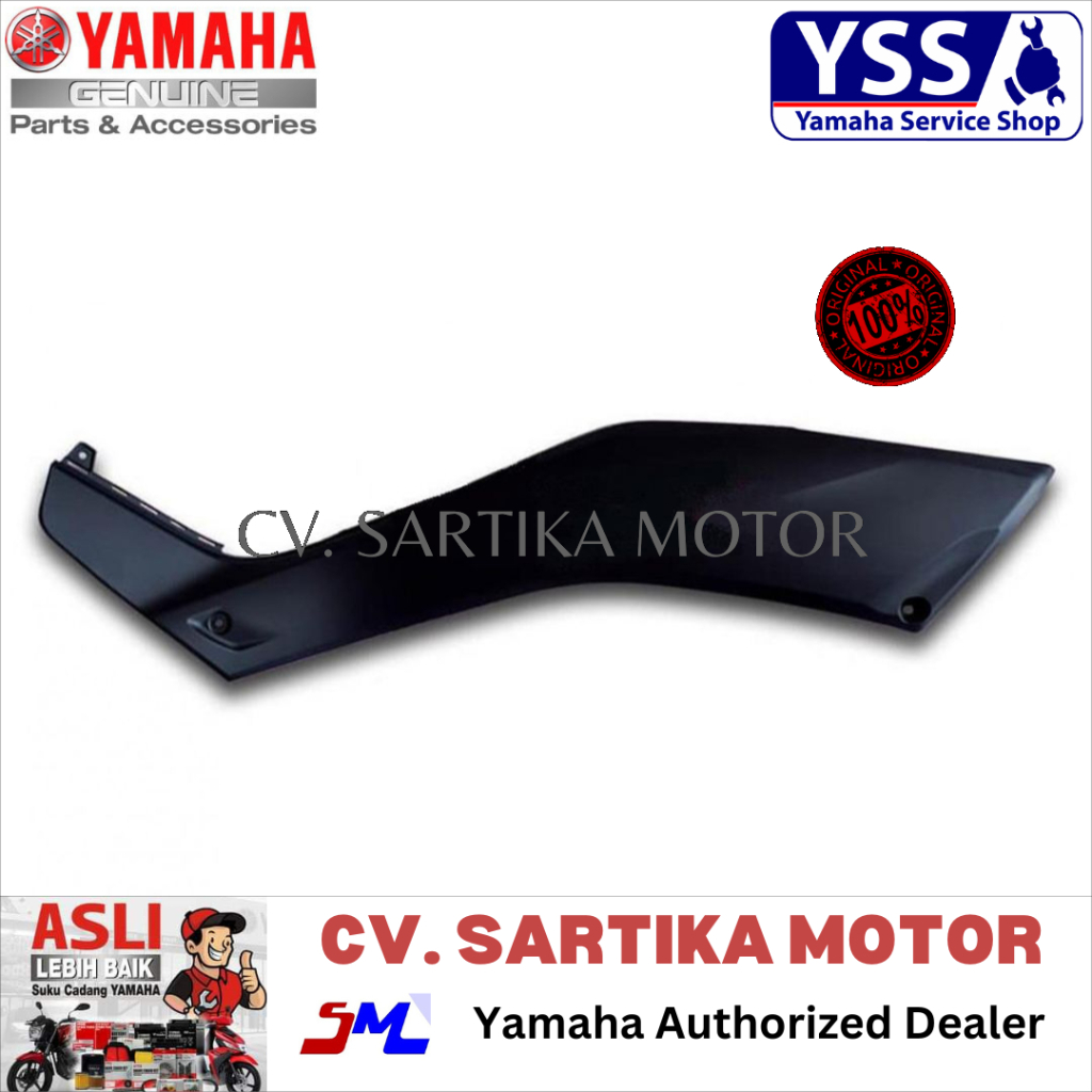 COVER SIDE DELTA BOX BODY SAMPING KIRI X-MAX 250 HITAM DOFF B74-F1711-00-P0