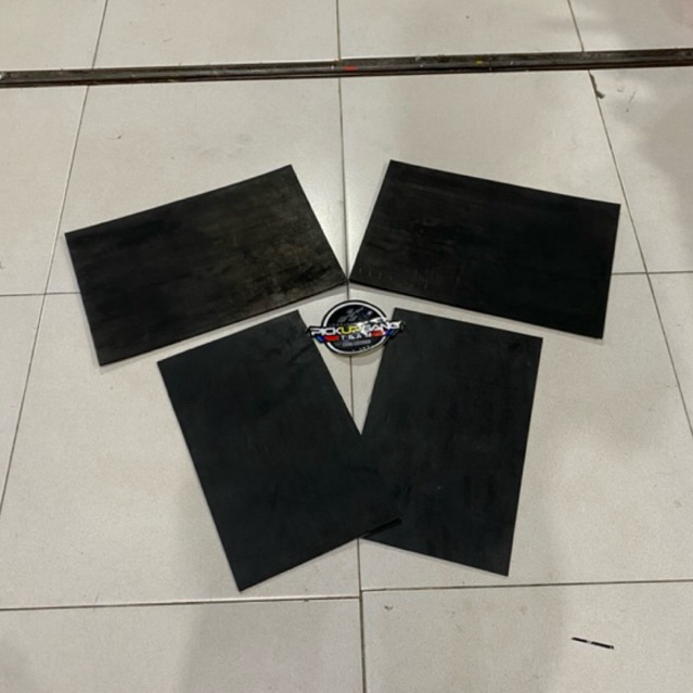 KARPET LUMPUR STICKER POLOS VARIASI PICK-UP PENAHAN LUMPUR KEPET EBEK KARET LUMPUR DAN STICKER UKURA