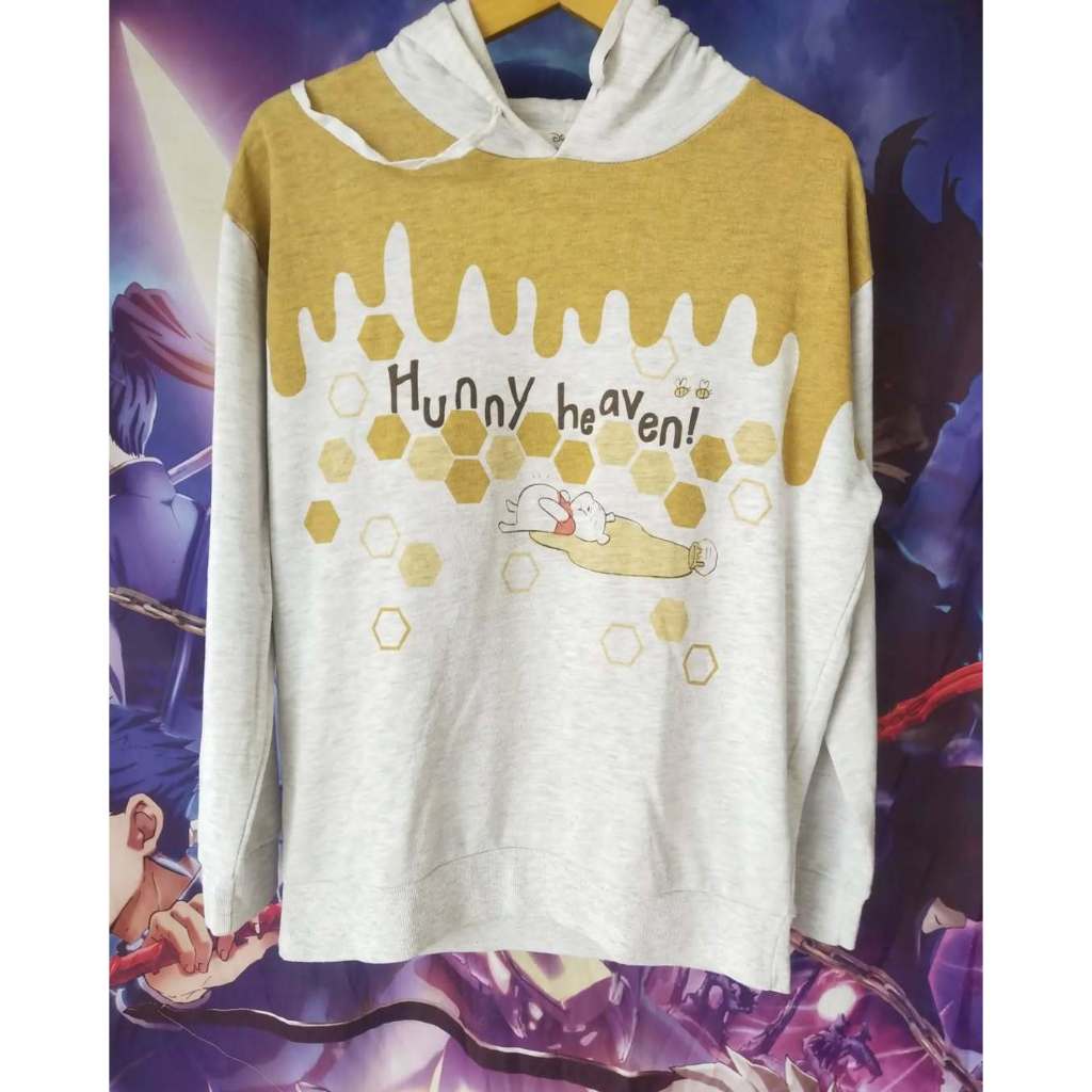 Disney Winnie The Pooh Honey Art Hoodie Jacket Jaket Sweater Original Second Merch Japan Korea Brand