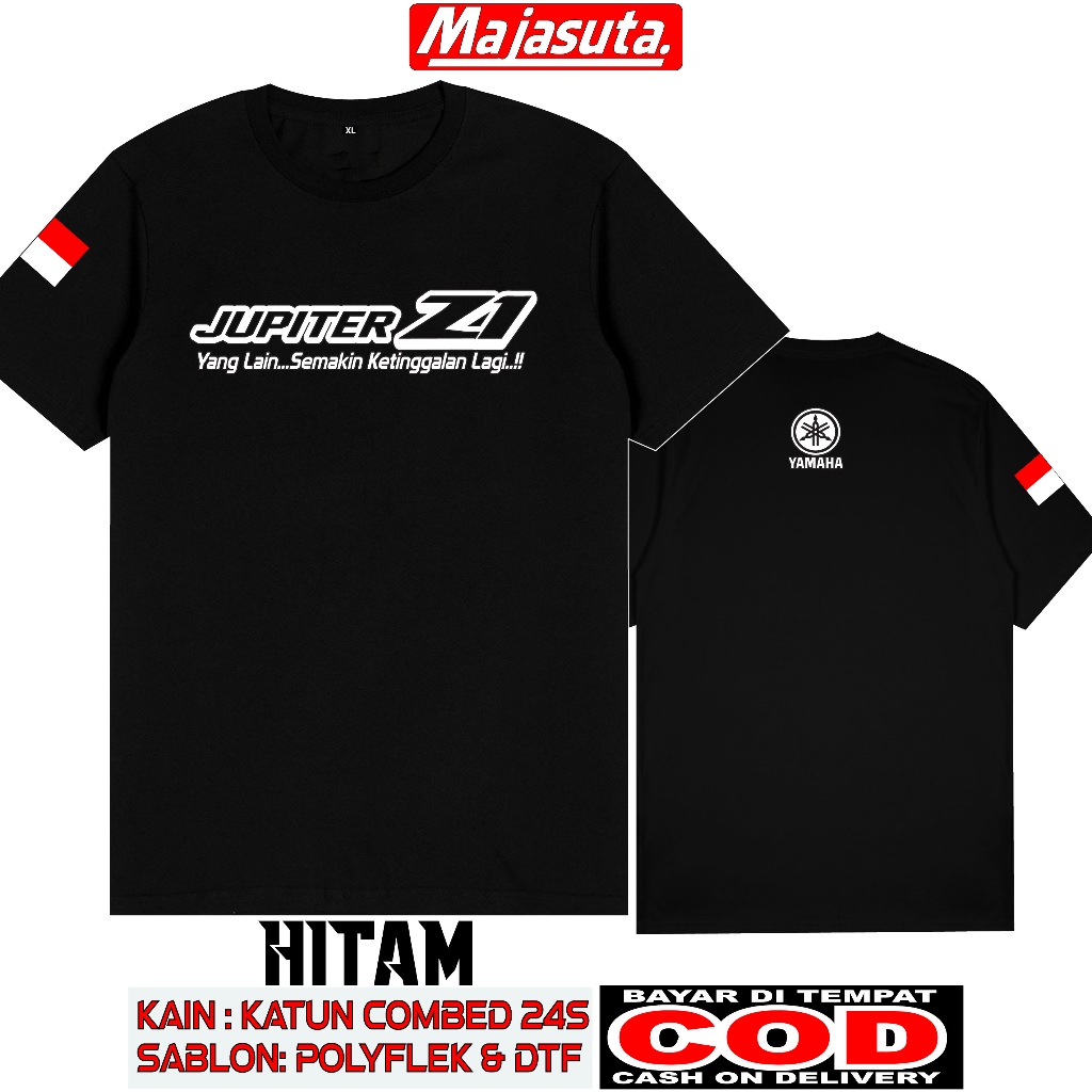KAOS MOTOR YAMAHA JUPITER Z1 M1 KATUN COMBED 24S TEBAL//BISA COD//KAOS KOMUNITAS//KAOS CLUB//KAOS MO