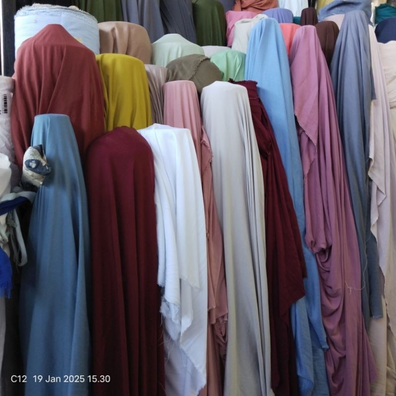 HARGA/0,5 M | BAHAN RAYON TWILL POLOS / KAIN RAYON TWILL PREMIUM / KATUN RAYON TWILL PREMIUM