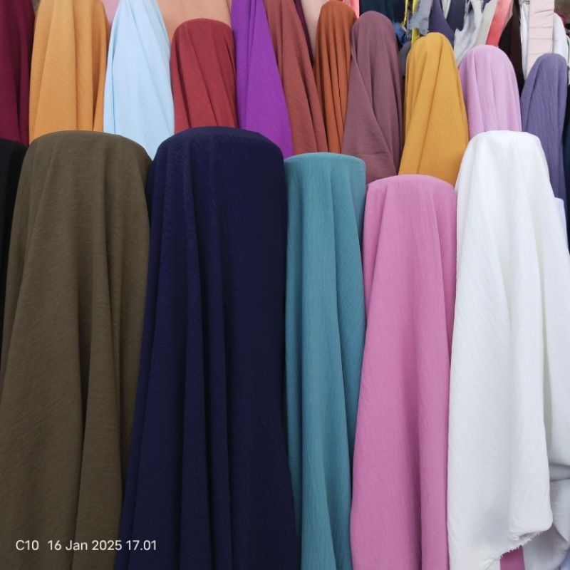 HARGA/0,5 M | KAIN AIRFLOW PREMIUM / BAHAN AIRFLOW CRINKLE PREMIUM / KAIN KRINGKEL AIRFLOW PREMIUM