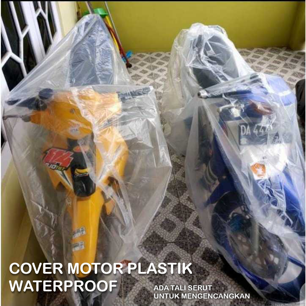 Cover Sarung Motor Transparan Plastik MURAH VARIO NMAX BEAT MIO SCOOPY FINO Motorcycle jas hujan