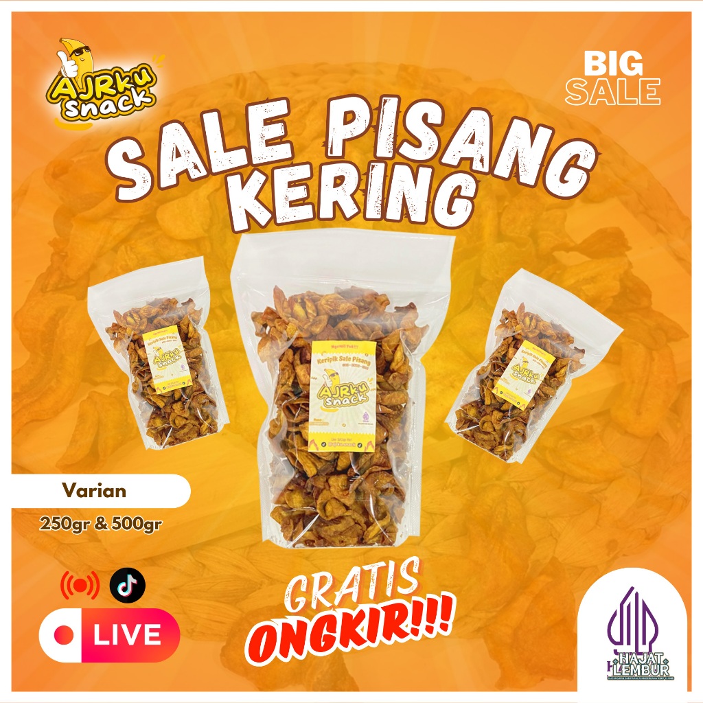 

Keripik Sale Pisang Oven - kriuk - makanan ringan - murah meriah