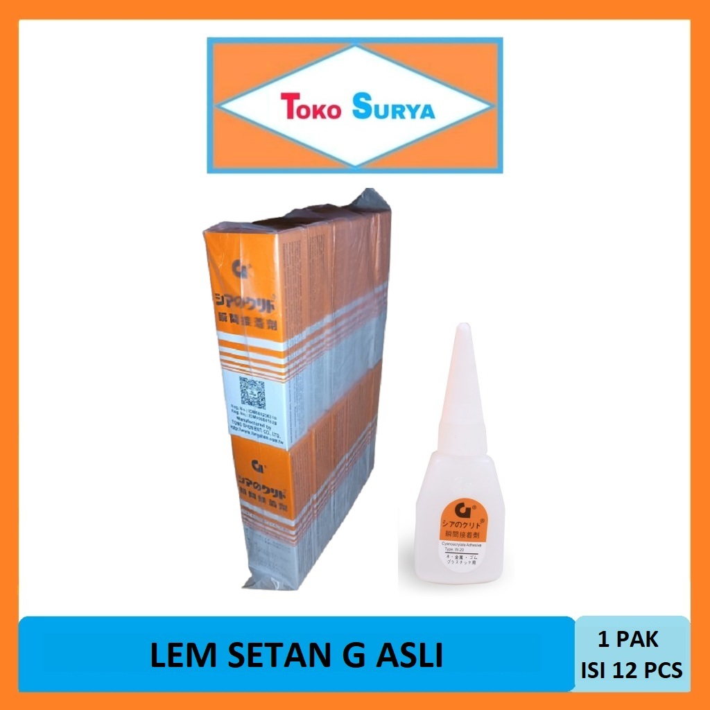 

Lem Setan G ASLI 1 Pak x 12 Pcs