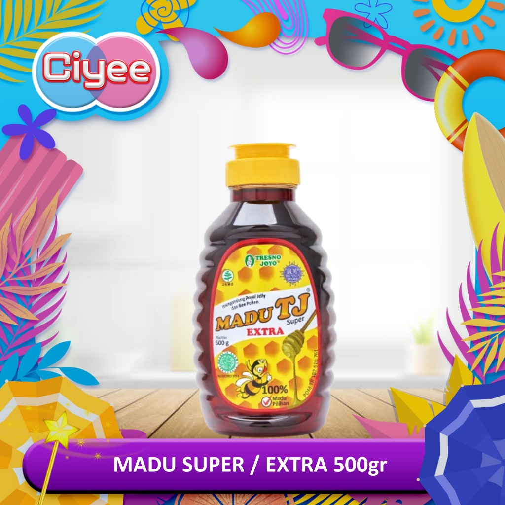 

Madu TJ Super 500gr - TJ Madu Murni Mengandung Royal Jelly dan Bee Pollen - Ciyee