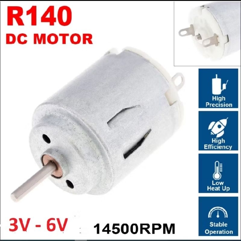 Dinamo Motor DC R140 3V-6V 14500RPM Dinamo Bor Mini Fan Diy Robotic Toys Micro