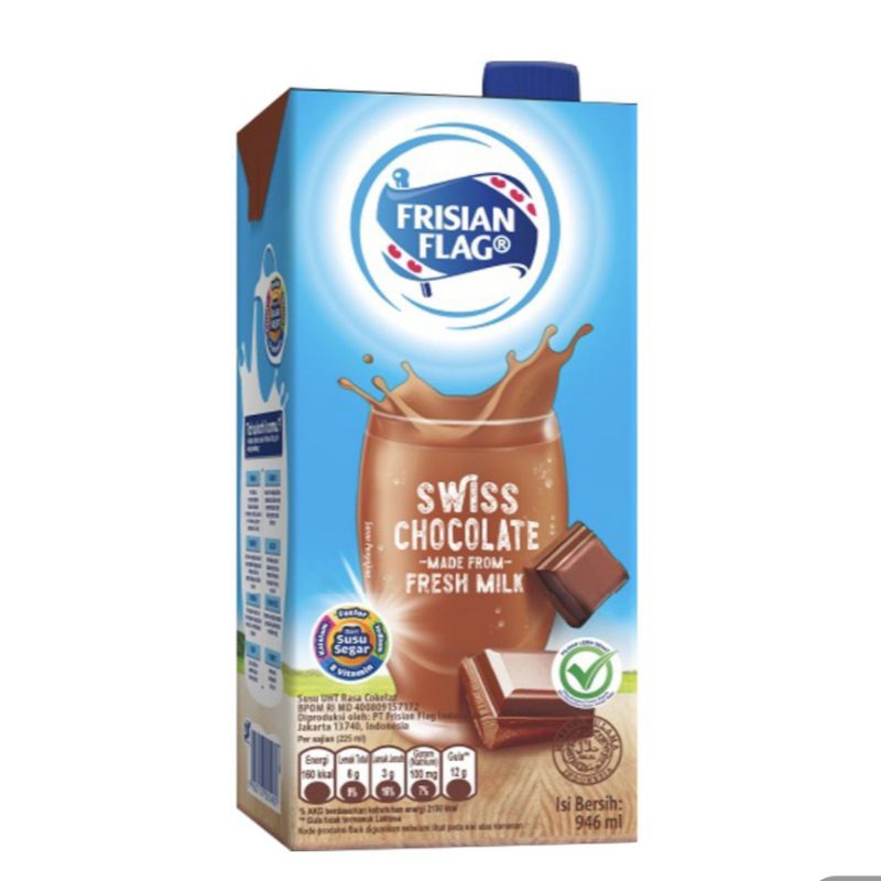 

Frisian Flag Susu UHT 946ml / Swiss Chocolate / Full Cream / Coconut Delight