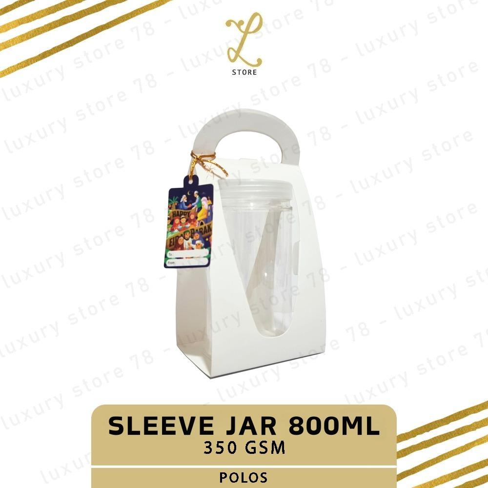 

[12.5X9X13 CM] (10 pcs) SLEEVE TOPLES 800ML | Dus Hanger Toples Satuan - Handle Jar Tabung - Box Handle Jar Satuan