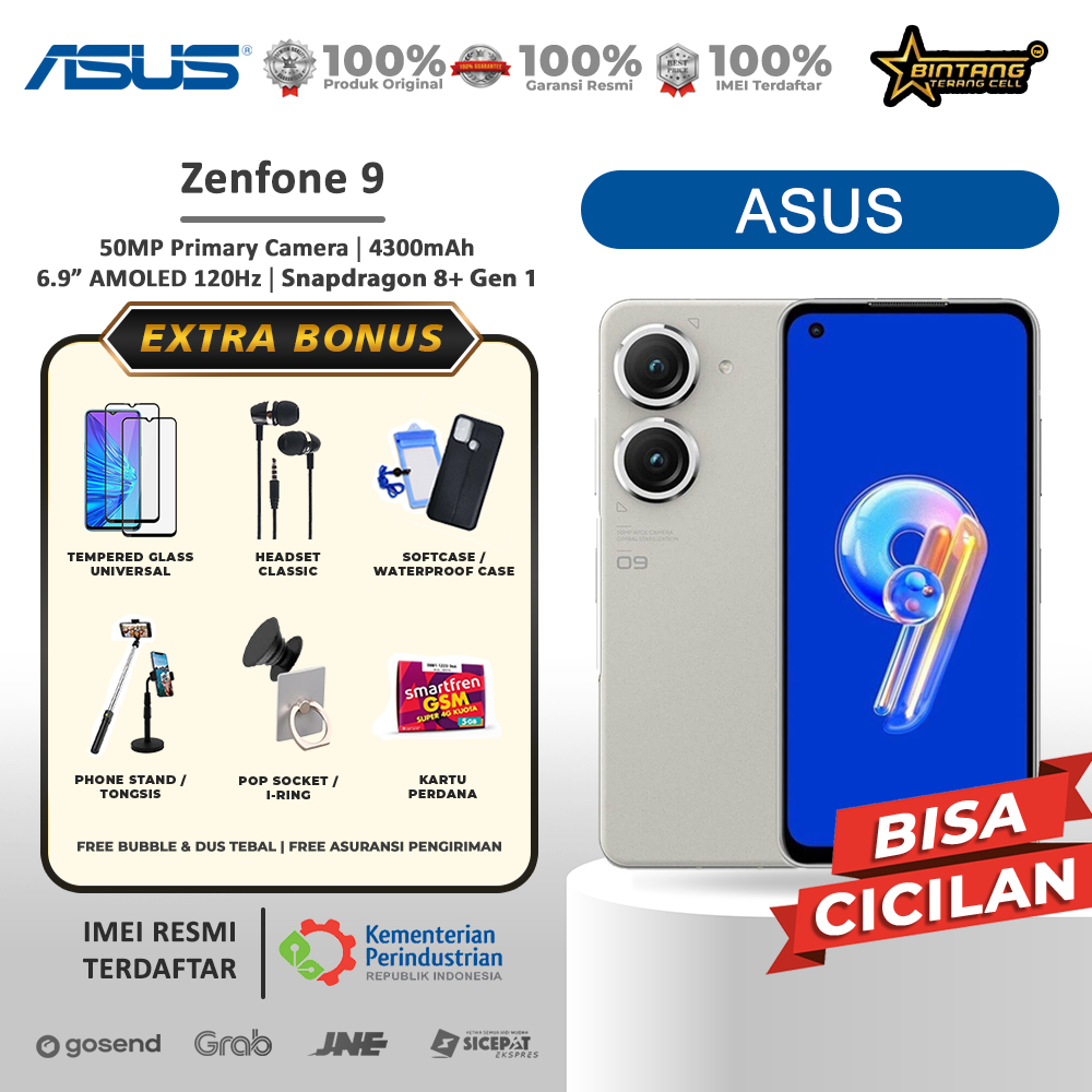 Asus zenfone 9 Al2202 ram 8/256gb garansi resmi
