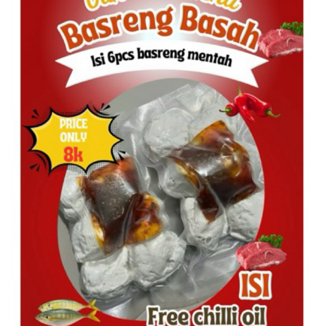 

Basreng Basah Free Chilli Oil Isi 6pcs