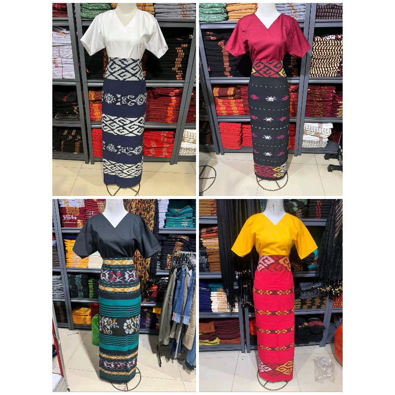 sarung + atasan baju wanita adat toraja