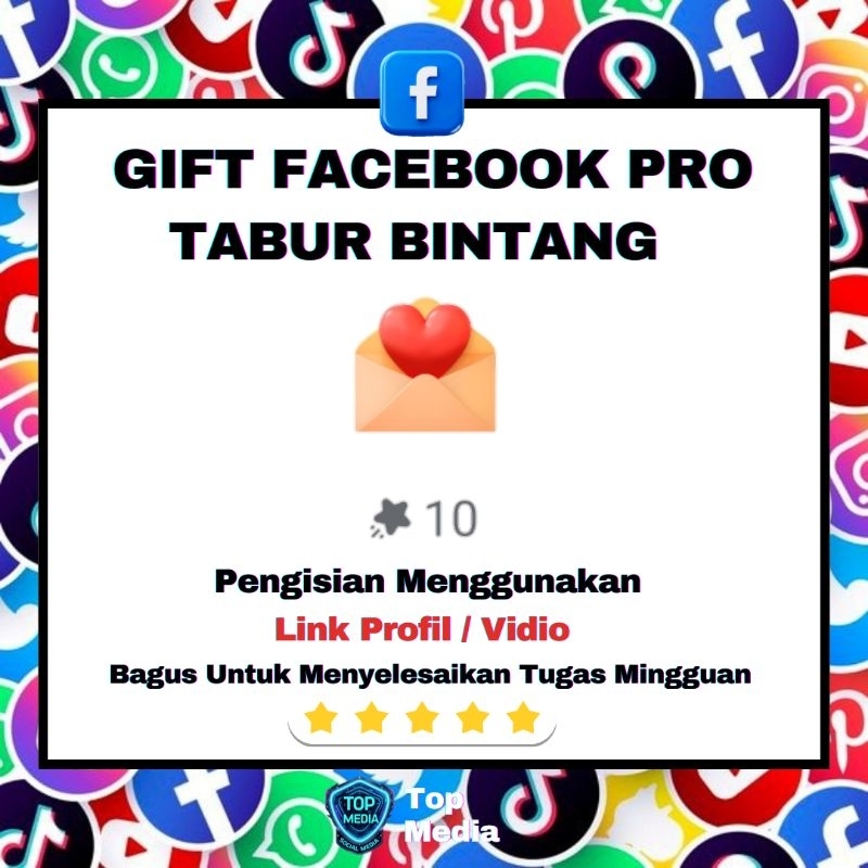 Gift Bintang Facebook Pro - Paling Murah