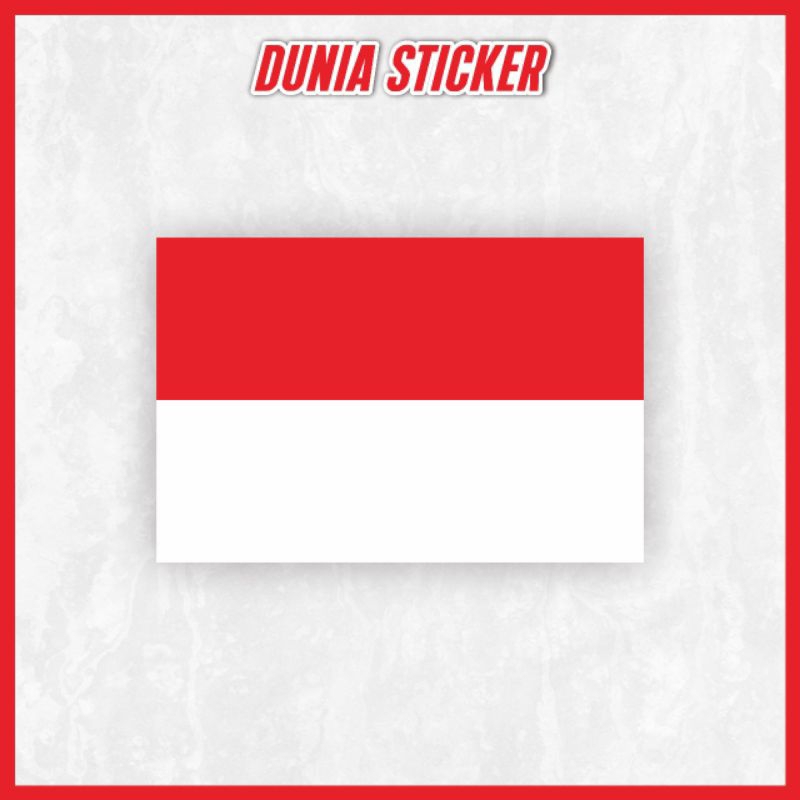 

STICKER BENDERA MERAH PUTIH VINYL ANTI AIR