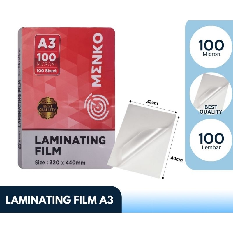 

Plastik Laminating Menko A3 100 Micron