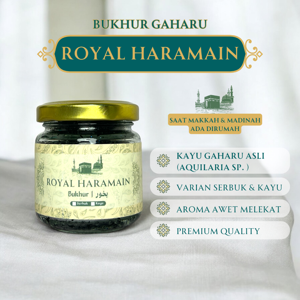 Buhur Royal Haramain dari Gaharu Dupa Wewangian Khas Arab Timur Tengah - Bukhur by Ar Raudhah Gaharu