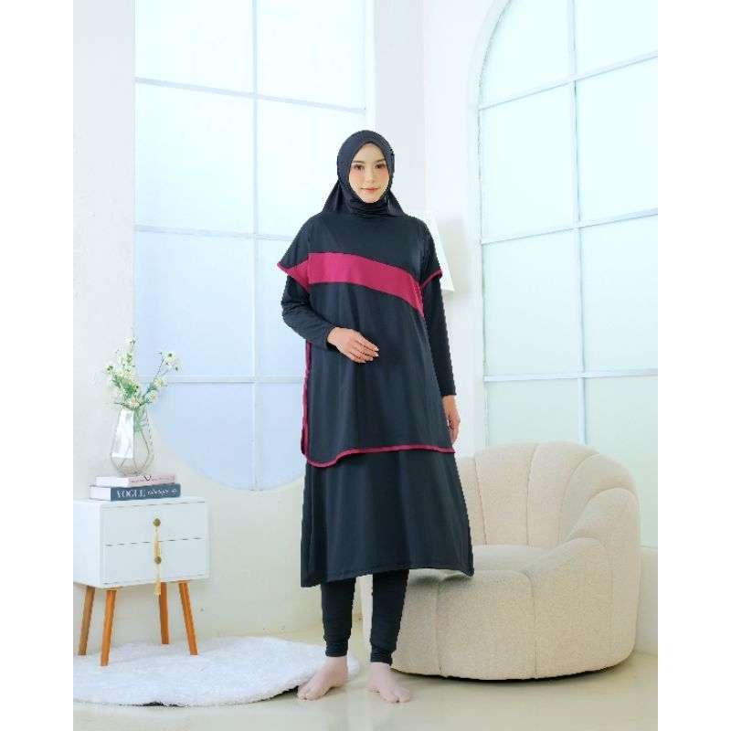 Baju Renang Muslimah/pakaian renang wanita muslimah/stelan olahraga muslimah