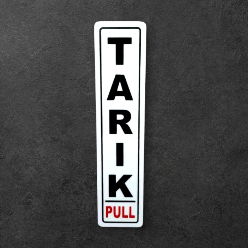 

Acrylic signage label tulisan TARIK - full akrilik 2mm