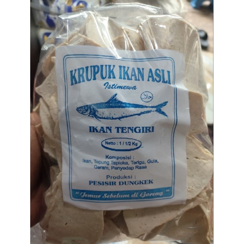 

Krupuk Ikan Tengiri Madura Dungkek Sumenep