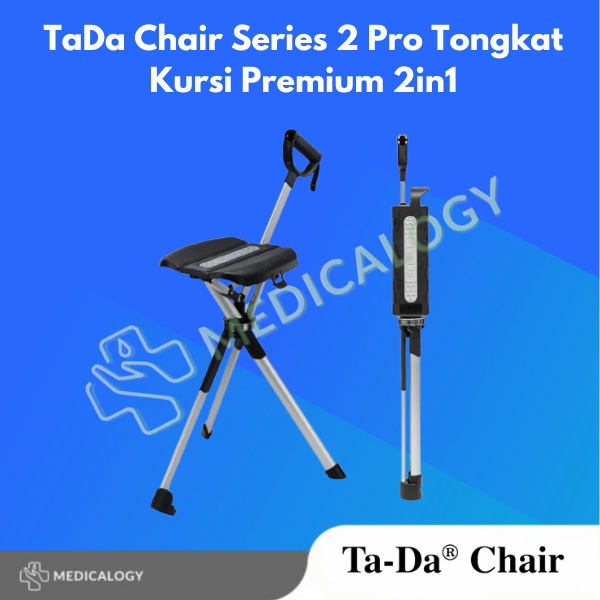 TaDa Chair Series 2 Pro Tongkat Kursi Premium 2in1