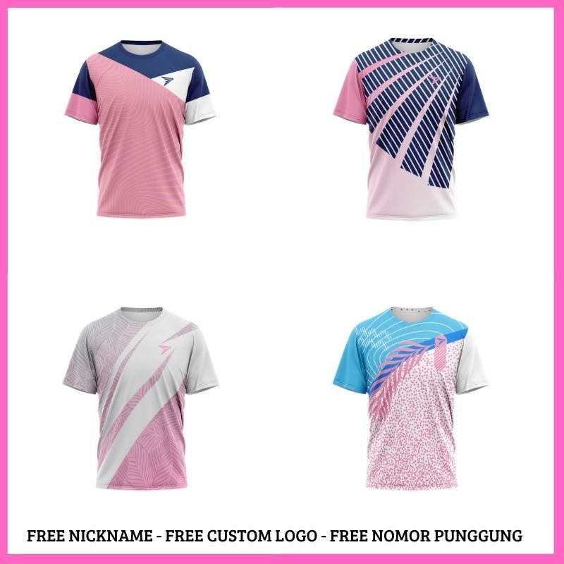 NeoJersey Kaos Jersey Badminton Pria dan Wanita Jersey Bulutangkis Custom Printing Jersey badminton 