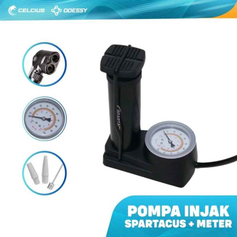 Pompa Injak Meter Spartacus 100 PSI