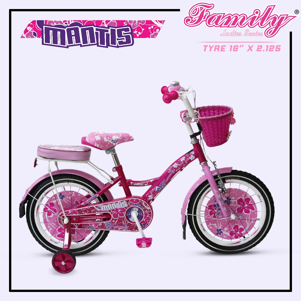 SEPEDA MINI ANAK PEREMPUAN 16" FAMILY MANTIS