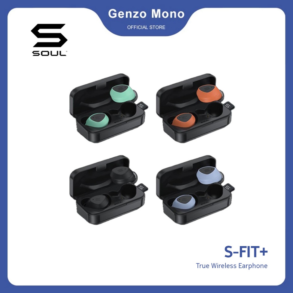SOUL S-Fit+ All-Conditions True Wireless Earphone with Colored Sleeves