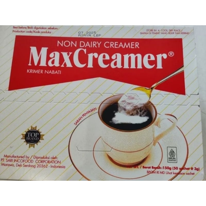 

MAX CREAMER KRIMER NABATI BOX 50x3GR