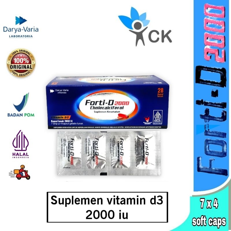 FORTI-D FORTI D 2000 BOX ISI 28 suplemen vitamin d