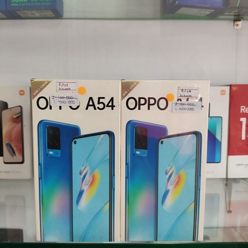 OPPO A54 (BARU) Ram 6/128 | Features 6.51" display | Helio P35 Chipset | 5000Mah Baterry 18watt